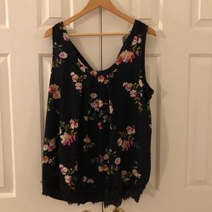 Floral sleeveless top